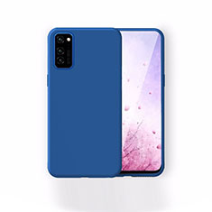 Silikon Hülle Handyhülle Ultra Dünn Schutzhülle 360 Grad Tasche T01 für Huawei Honor V30 Pro 5G Blau