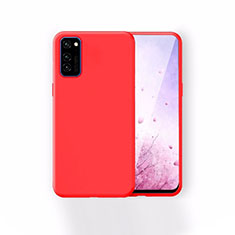 Silikon Hülle Handyhülle Ultra Dünn Schutzhülle 360 Grad Tasche T01 für Huawei Honor V30 Pro 5G Rot