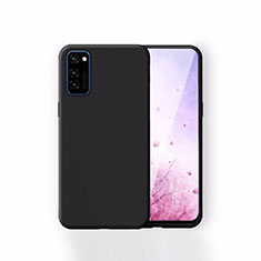 Silikon Hülle Handyhülle Ultra Dünn Schutzhülle 360 Grad Tasche T01 für Huawei Honor V30 Pro 5G Schwarz