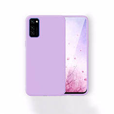 Silikon Hülle Handyhülle Ultra Dünn Schutzhülle 360 Grad Tasche T01 für Huawei Honor V30 Pro 5G Violett