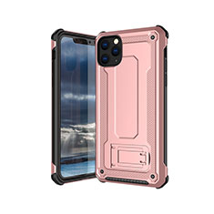 Silikon Hülle Handyhülle Ultra Dünn Schutzhülle 360 Grad Tasche Z01 für Apple iPhone 11 Pro Max Rosegold