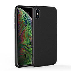 Silikon Hülle Handyhülle Ultra Dünn Schutzhülle C03 für Apple iPhone Xs Schwarz