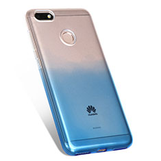 Silikon Hülle Handyhülle Ultra Dünn Schutzhülle Durchsichtig Farbverlauf für Huawei Y6 Pro (2017) Blau