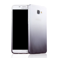 Silikon Hülle Handyhülle Ultra Dünn Schutzhülle Durchsichtig Farbverlauf für Samsung Galaxy A9 (2016) A9000 Grau
