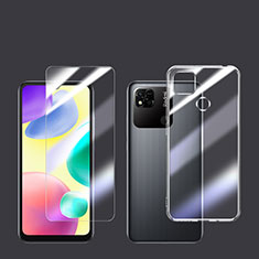 Silikon Hülle Handyhülle Ultra Dünn Schutzhülle Durchsichtig Transparent mit Schutzfolie für Xiaomi POCO C3 Klar