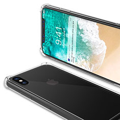 Silikon Hülle Handyhülle Ultra Dünn Schutzhülle Durchsichtig Transparent T01 für Apple iPhone X Klar