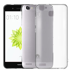Silikon Hülle Handyhülle Ultra Dünn Schutzhülle Durchsichtig Transparent T02 für Huawei P8 Lite Smart Grau