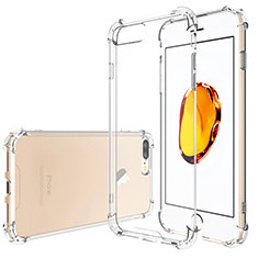 Silikon Hülle Handyhülle Ultra Dünn Schutzhülle Durchsichtig Transparent T05 für Apple iPhone 7 Plus Klar