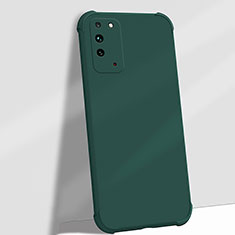 Silikon Hülle Handyhülle Ultra Dünn Schutzhülle Flexible 360 Grad Ganzkörper Tasche C01 für Huawei Honor X10 5G Grün