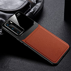 Silikon Hülle Handyhülle Ultra Dünn Schutzhülle Flexible 360 Grad Ganzkörper Tasche C01 für Huawei P40 Pro Braun