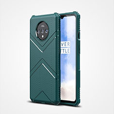 Silikon Hülle Handyhülle Ultra Dünn Schutzhülle Flexible 360 Grad Ganzkörper Tasche C01 für OnePlus 7T Grün
