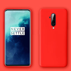 Silikon Hülle Handyhülle Ultra Dünn Schutzhülle Flexible 360 Grad Ganzkörper Tasche C01 für OnePlus 7T Pro Rot