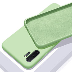 Silikon Hülle Handyhülle Ultra Dünn Schutzhülle Flexible 360 Grad Ganzkörper Tasche C01 für Samsung Galaxy Note 10 Plus Grün