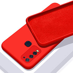 Silikon Hülle Handyhülle Ultra Dünn Schutzhülle Flexible 360 Grad Ganzkörper Tasche C01 für Vivo Y50 Rot