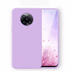 Silikon Hülle Handyhülle Ultra Dünn Schutzhülle Flexible 360 Grad Ganzkörper Tasche C01 für Xiaomi Poco F2 Pro Violett