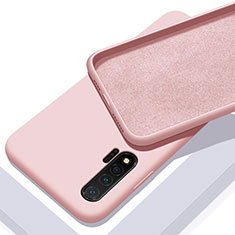 Silikon Hülle Handyhülle Ultra Dünn Schutzhülle Flexible 360 Grad Ganzkörper Tasche C02 für Huawei Nova 6 5G Rosa