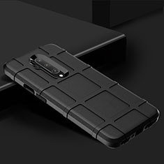 Silikon Hülle Handyhülle Ultra Dünn Schutzhülle Flexible 360 Grad Ganzkörper Tasche C02 für OnePlus 7T Pro Schwarz