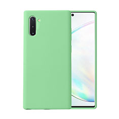 Silikon Hülle Handyhülle Ultra Dünn Schutzhülle Flexible 360 Grad Ganzkörper Tasche C02 für Samsung Galaxy Note 10 Grün