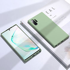 Silikon Hülle Handyhülle Ultra Dünn Schutzhülle Flexible 360 Grad Ganzkörper Tasche C02 für Samsung Galaxy Note 10 Plus 5G Grün