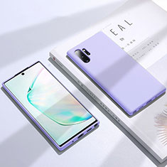 Silikon Hülle Handyhülle Ultra Dünn Schutzhülle Flexible 360 Grad Ganzkörper Tasche C02 für Samsung Galaxy Note 10 Plus 5G Violett