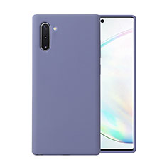 Silikon Hülle Handyhülle Ultra Dünn Schutzhülle Flexible 360 Grad Ganzkörper Tasche C02 für Samsung Galaxy Note 10 Violett