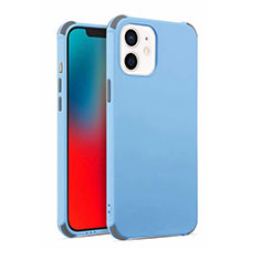 Silikon Hülle Handyhülle Ultra Dünn Schutzhülle Flexible 360 Grad Ganzkörper Tasche C03 für Apple iPhone 12 Mini Hellblau