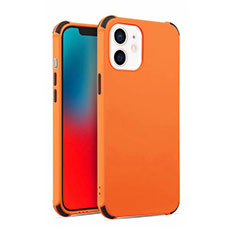 Silikon Hülle Handyhülle Ultra Dünn Schutzhülle Flexible 360 Grad Ganzkörper Tasche C03 für Apple iPhone 12 Mini Orange