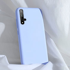 Silikon Hülle Handyhülle Ultra Dünn Schutzhülle Flexible 360 Grad Ganzkörper Tasche C03 für Huawei Nova 5 Hellblau