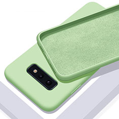 Silikon Hülle Handyhülle Ultra Dünn Schutzhülle Flexible 360 Grad Ganzkörper Tasche C03 für Samsung Galaxy S10e Grün