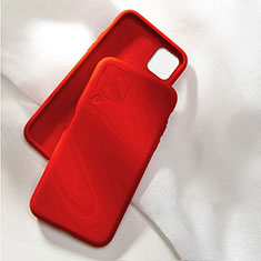 Silikon Hülle Handyhülle Ultra Dünn Schutzhülle Flexible 360 Grad Ganzkörper Tasche C04 für Huawei P40 Lite Rot