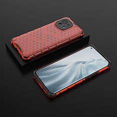 Silikon Hülle Handyhülle Ultra Dünn Schutzhülle Flexible 360 Grad Ganzkörper Tasche C04 für Xiaomi Mi 11 Lite 5G Rot