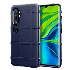 Silikon Hülle Handyhülle Ultra Dünn Schutzhülle Flexible 360 Grad Ganzkörper Tasche D01 für Xiaomi Mi Note 10 Blau