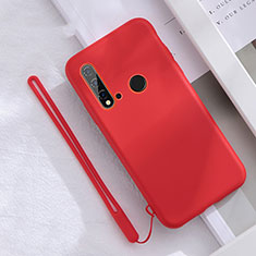 Silikon Hülle Handyhülle Ultra Dünn Schutzhülle Flexible 360 Grad Ganzkörper Tasche S05 für Huawei P20 Lite (2019) Rot