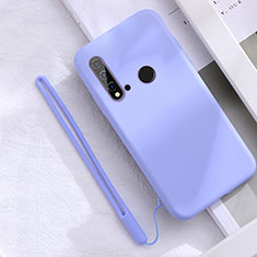 Silikon Hülle Handyhülle Ultra Dünn Schutzhülle Flexible 360 Grad Ganzkörper Tasche S05 für Huawei P20 Lite (2019) Violett