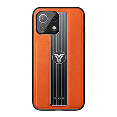 Silikon Hülle Handyhülle Ultra Dünn Schutzhülle Flexible Tasche C02 für Xiaomi Mi 11 5G Orange
