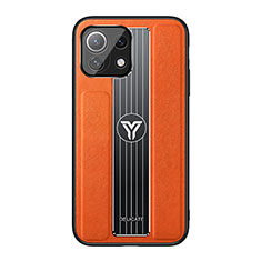 Silikon Hülle Handyhülle Ultra Dünn Schutzhülle Flexible Tasche C02 für Xiaomi Mi 11 Lite 5G NE Orange