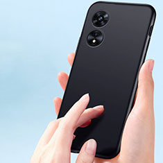 Silikon Hülle Handyhülle Ultra Dünn Schutzhülle für Oppo A1 5G Schwarz