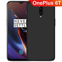 Silikon Hülle Handyhülle Ultra Dünn Schutzhülle R01 für OnePlus 6T Schwarz