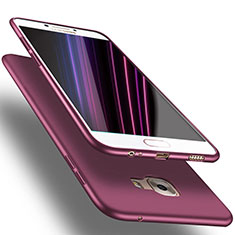 Silikon Hülle Handyhülle Ultra Dünn Schutzhülle S02 für Samsung Galaxy C7 SM-C7000 Violett