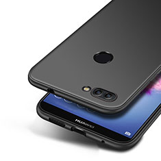 Silikon Hülle Handyhülle Ultra Dünn Schutzhülle S04 für Huawei Enjoy 7S Schwarz