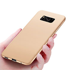 Silikon Hülle Handyhülle Ultra Dünn Schutzhülle S06 für Samsung Galaxy S8 Plus Gold