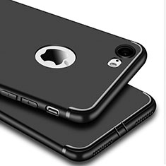 Silikon Hülle Handyhülle Ultra Dünn Schutzhülle S07 für Apple iPhone 7 Schwarz