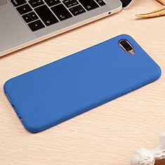 Silikon Hülle Handyhülle Ultra Dünn Schutzhülle Tasche A01 für Oppo R17 Neo Blau