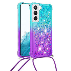 Silikon Hülle Handyhülle Ultra Dünn Schutzhülle Tasche Durchsichtig Farbverlauf Y01B für Samsung Galaxy S22 5G Plusfarbig