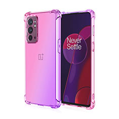 Silikon Hülle Handyhülle Ultra Dünn Schutzhülle Tasche Durchsichtig Transparent Farbverlauf für OnePlus 9RT 5G Pink