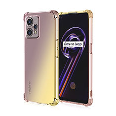 Silikon Hülle Handyhülle Ultra Dünn Schutzhülle Tasche Durchsichtig Transparent Farbverlauf für Realme 9 4G Gelb