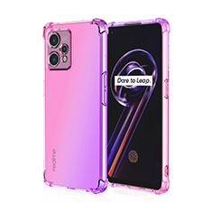 Silikon Hülle Handyhülle Ultra Dünn Schutzhülle Tasche Durchsichtig Transparent Farbverlauf für Realme 9 4G Pink