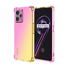 Silikon Hülle Handyhülle Ultra Dünn Schutzhülle Tasche Durchsichtig Transparent Farbverlauf für Realme 9 Pro+ Plus 5G Rosa