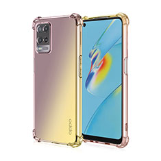 Silikon Hülle Handyhülle Ultra Dünn Schutzhülle Tasche Durchsichtig Transparent Farbverlauf für Realme Narzo 30 5G Gelb