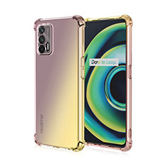 Silikon Hülle Handyhülle Ultra Dünn Schutzhülle Tasche Durchsichtig Transparent Farbverlauf für Realme Q3 Pro 5G Gelb